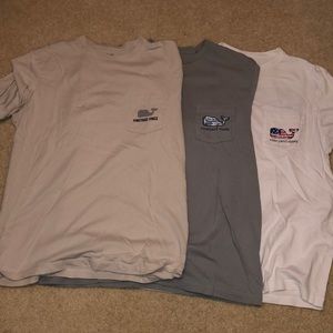 Set of 3 Vineyard Vine Pocket Tees all size small